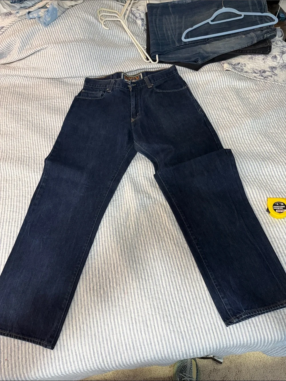 569 loose straight Levi's Dark Blue Relaxed Fit Men's Jeans